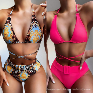 Plus Size Swimwear Girls Wearing Micro Private Label Bikinis High Waist Sexy Beach Wear Bikini